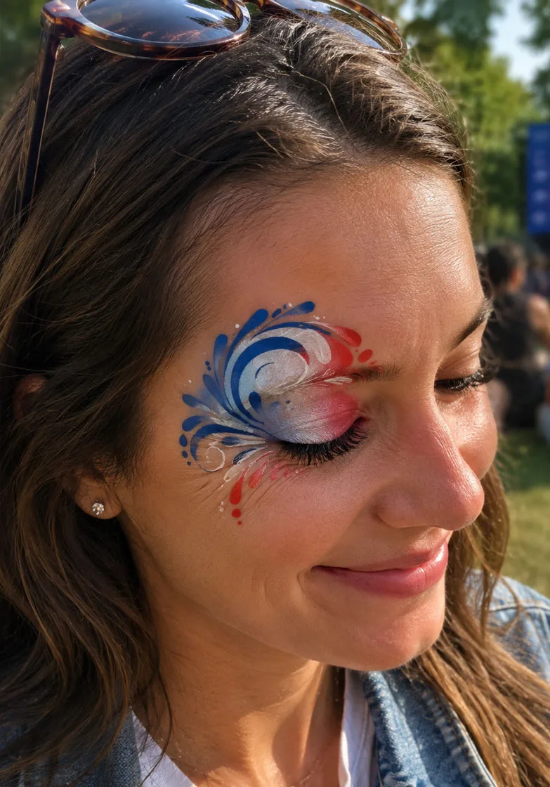 Maquillage coupe du monde 2026 par Manon Taillard - réalisation 2