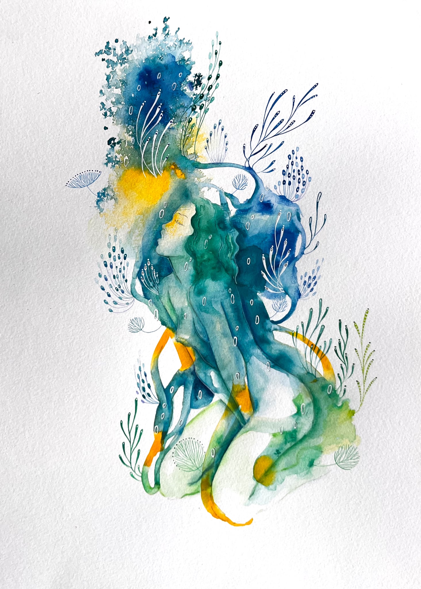 Vente d'œuvres originales, Collection ÉDEN LIQUIDE par Manon Taillard - réalisation 1