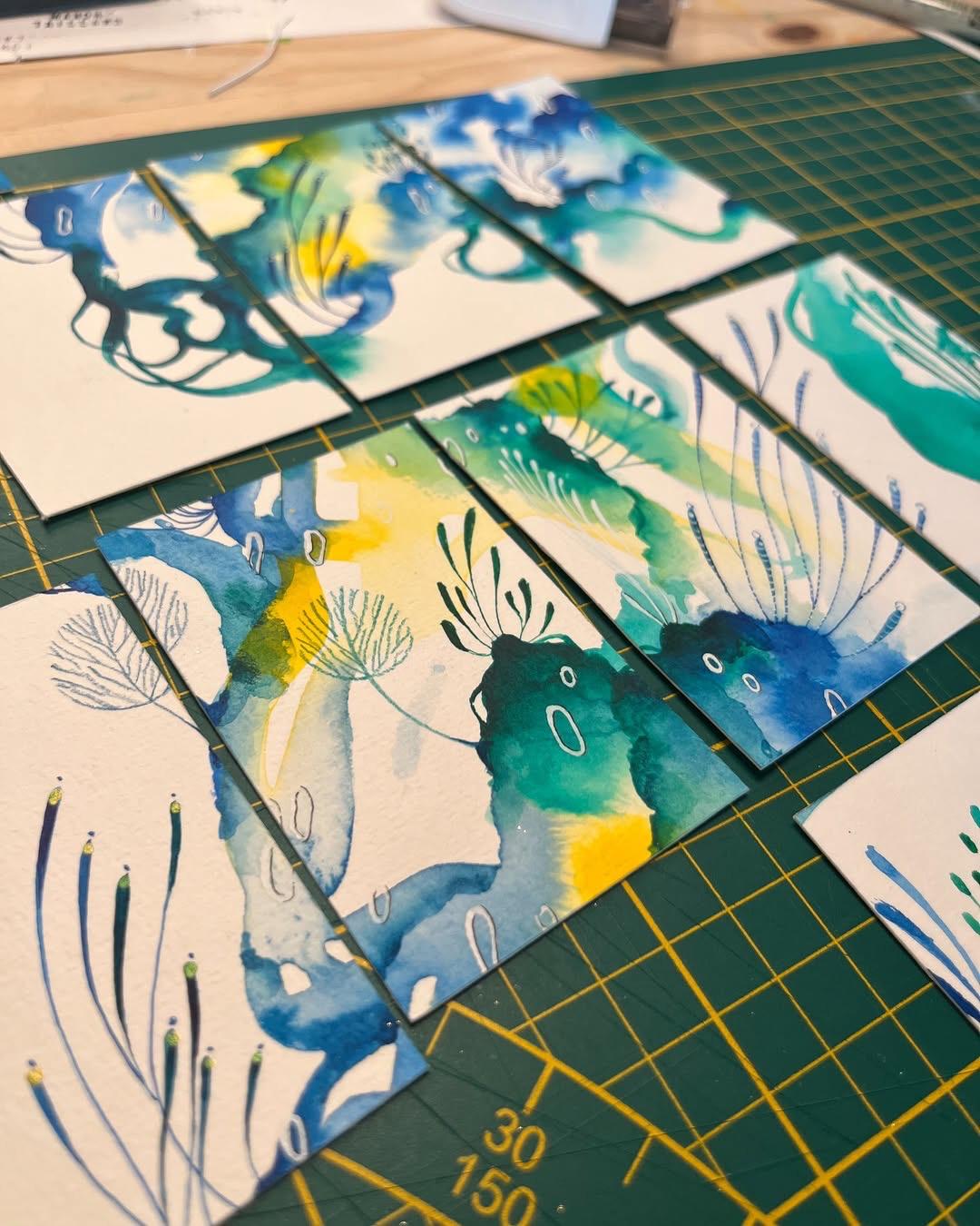 Vente d'œuvres originales, Collection ÉDEN LIQUIDE par Manon Taillard - réalisation 13