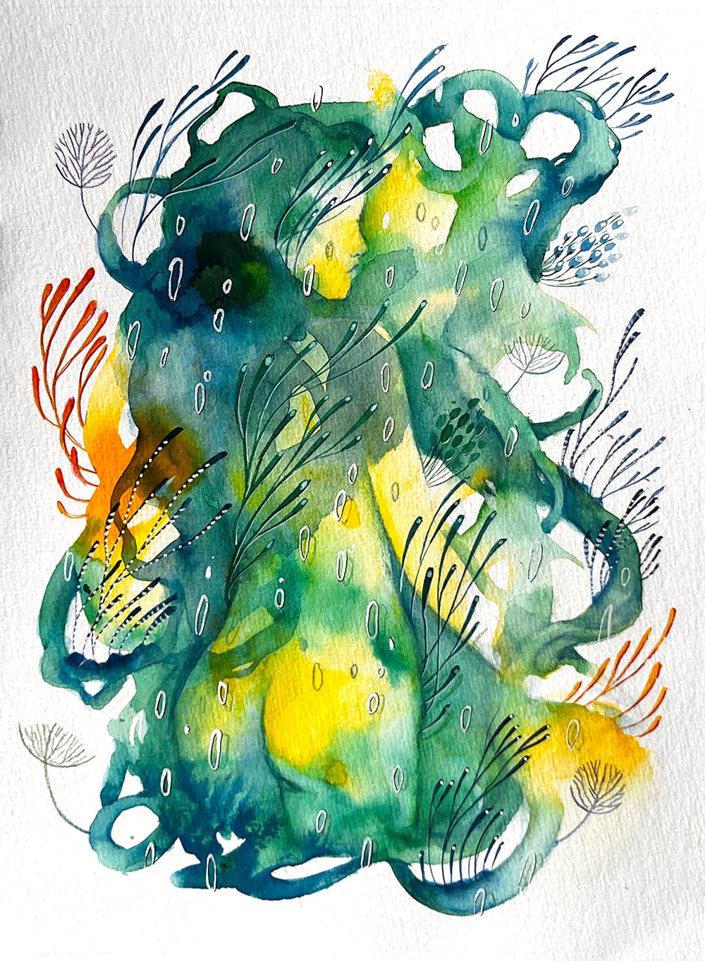 Vente d'œuvres originales, Collection ÉDEN LIQUIDE par Manon Taillard - réalisation 4