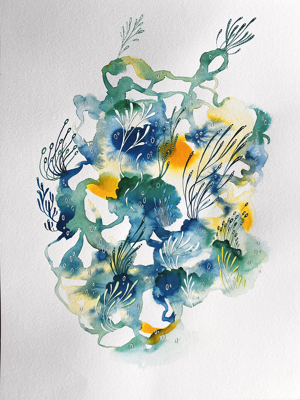 Vente d'œuvres originales, Collection ÉDEN LIQUIDE par Manon Taillard - réalisation 8