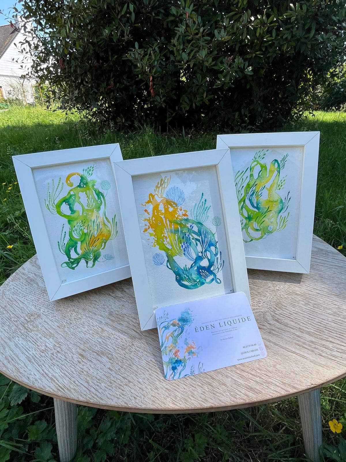Vente d'œuvres originales, Collection ÉDEN LIQUIDE par Manon Taillard - réalisation 9
